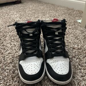 Nike Black and White High-Top Sneakers